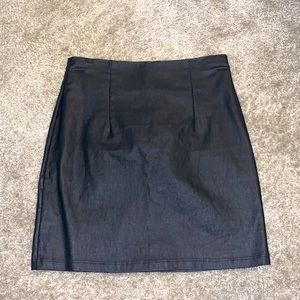 Windsor Faux Leather Pencil Skirt